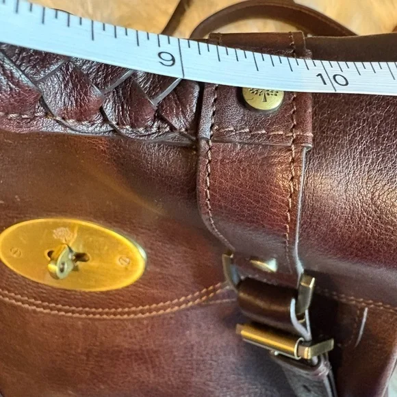 Mulberry Brown and Gold Leather Alexa Purse - Picture 12 of 15